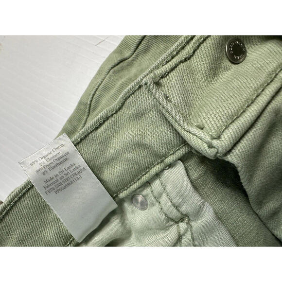 Everlane The Original Cheeky Jean High Rise Womens 29 Crop Green Denim - Picture 6 of 6